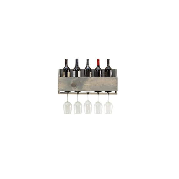 Del Hutson Designs Le Luxe Wine Rack, Gray