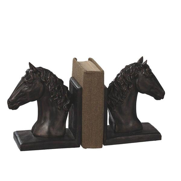 Filament Design Sundry 14 in. Bronze Horse Bookends