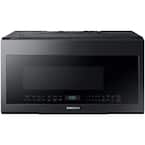 29.9 in. 2.1 cu. ft. Over-the-Range Microwave in Black Stainless Steel with Charcoal Filter, Microwave Rack