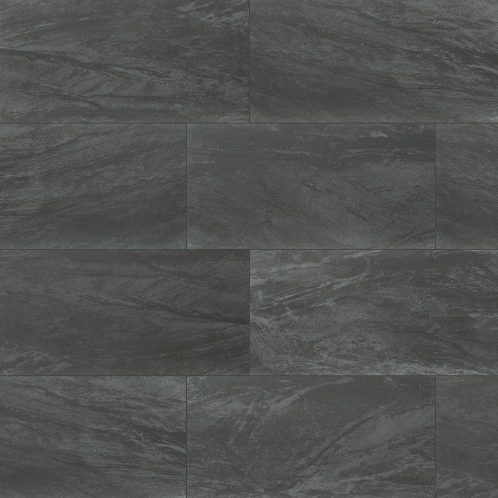 MSI Durban Anthracite 24 in. x 48 in. Polished Porcelain Marble Look