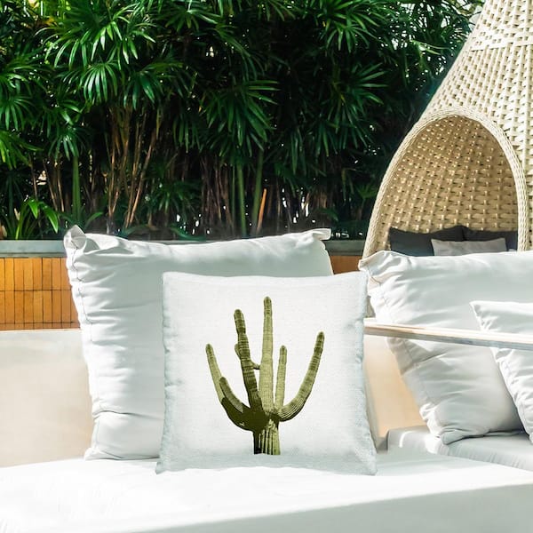 Stupell Industries Modern Desert Cactus Plant Green Square Outdoor