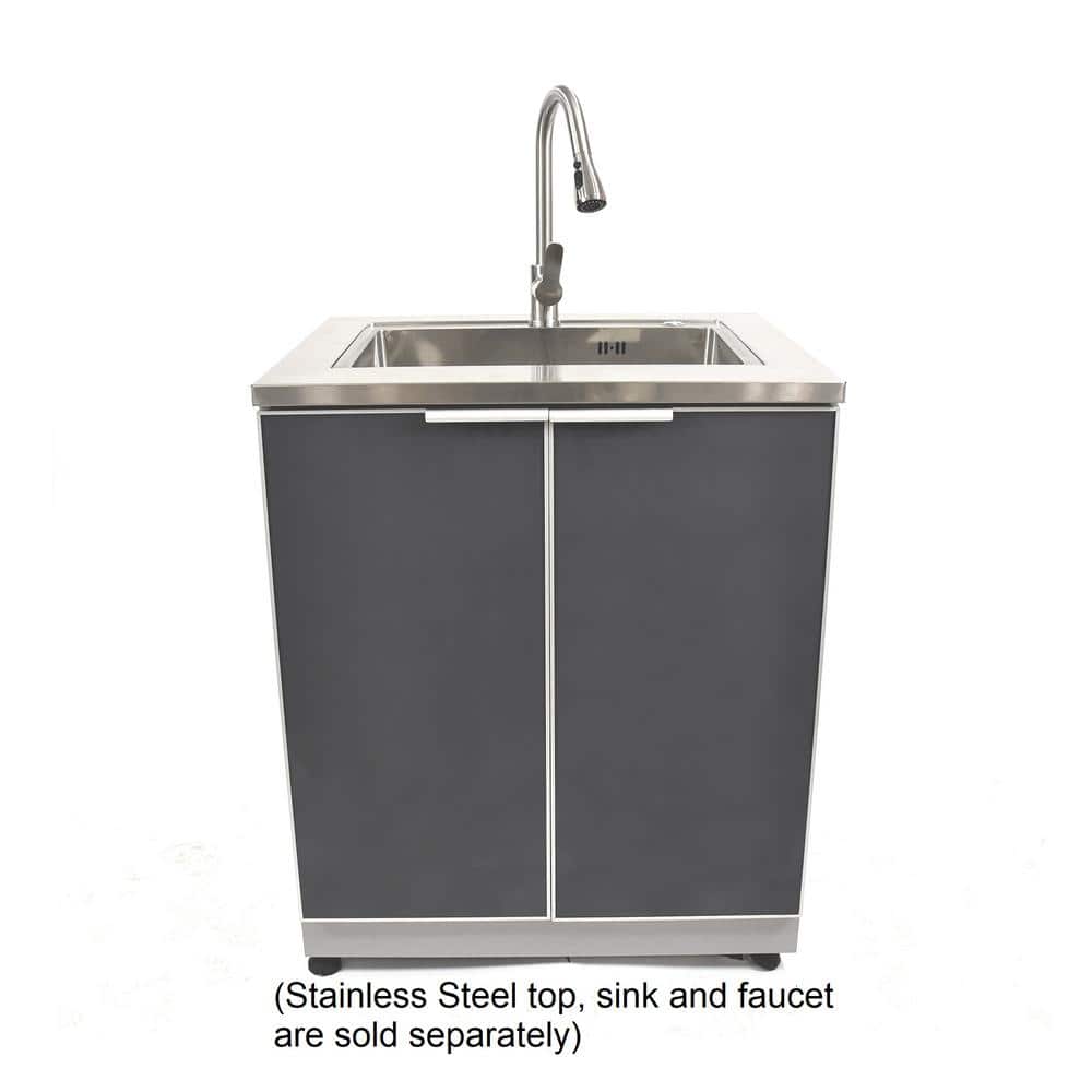 Slate Gray Aluminum Modular Outdoor Kitchen Cabinet