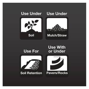 6 ft. x 100 ft. 2 oz. Black Flatbond (Non-Woven) Weed Barrier