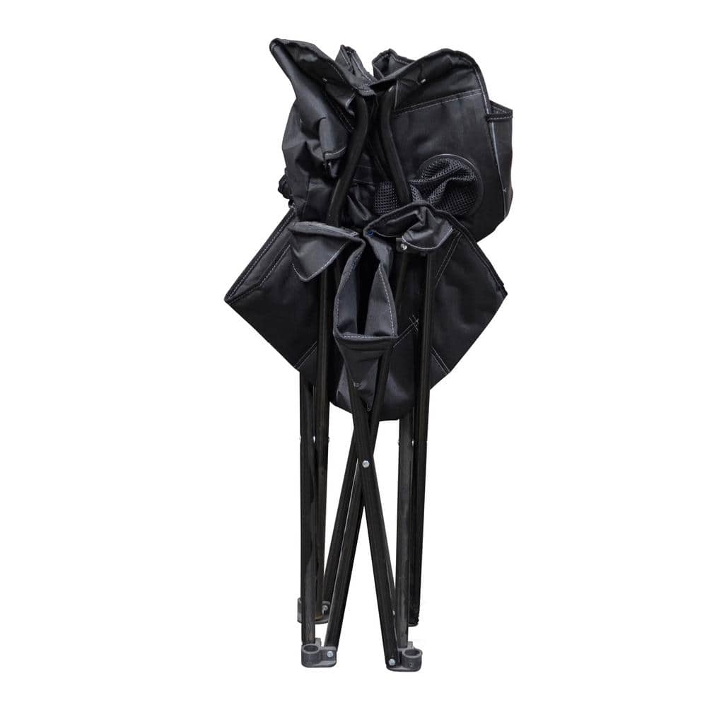 Elite Black Zero Gravity Chair with Padded Arms and Cooler