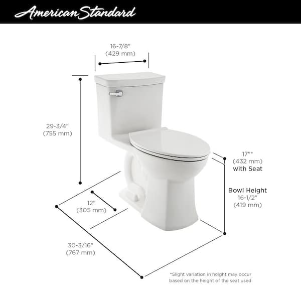 Townsend Vormax Tall Height 1-Piece 1.28 GPF Single Flush Elongated Toilet in White, Seat Included