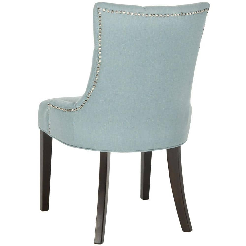 Elegant Sky Blue Linen Upholstered Parsons Side Chair