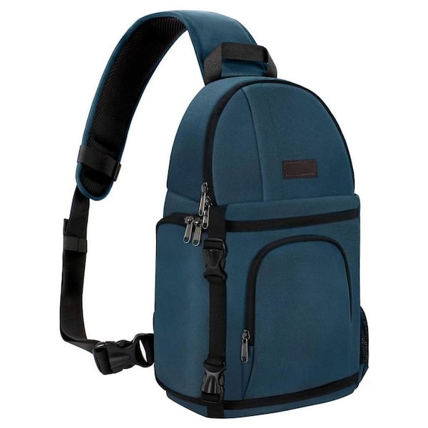 Camera Sling Bag Photography Backpack with Tripod Holder Shockproof Case for DSLR/SLR/Mirrorless in Black