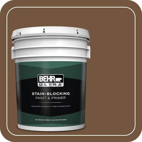 BEHR ULTRA 5 gal. #MQ2-09 Clockworks Semi-Gloss Enamel Exterior Paint & Primer