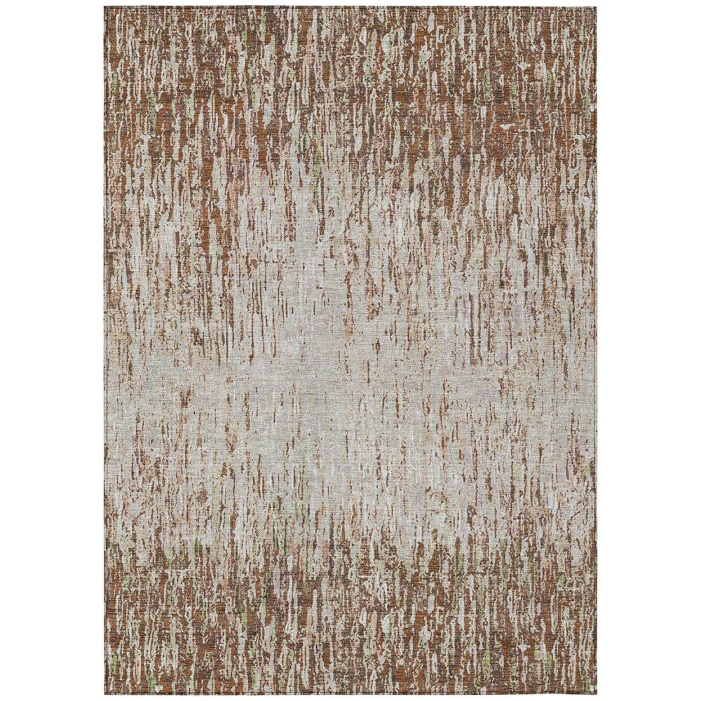 Chantille Machine Washable Indoor/Outdoor Abstract ACN2439 Paprika 8 ft. x 10 ft. Area Rug price history on PriceWatchPro