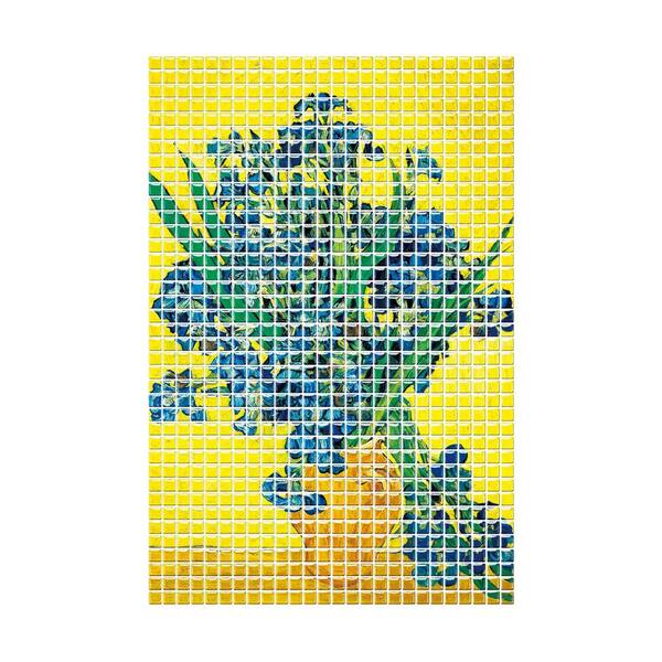 Vsmile 10 in. x 10 in. x 0.04 in. Vinyl Peel and Stick Tile, Irises