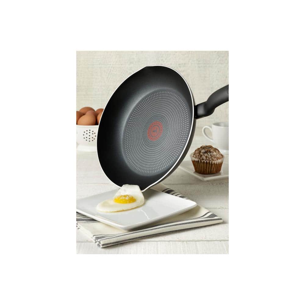 T-fal 10-Piece Nonstick Aluminum Cookware Set in Black
