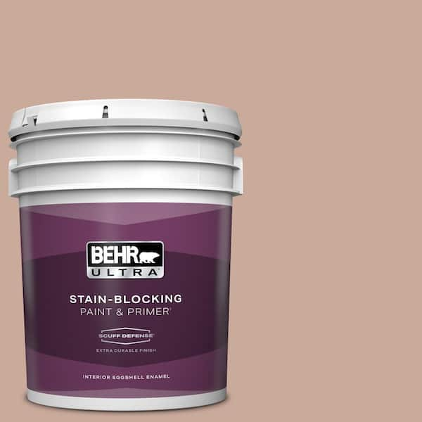 BEHR ULTRA 5 gal. #ICC-97 Powdered Allspice Extra Durable Eggshell Enamel Interior Paint & Primer