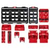 Milwaukee PACKOUT 14 in. x 10 in. Slatwall Accessories With Tool Holders in Red 48-22-8497-13PC