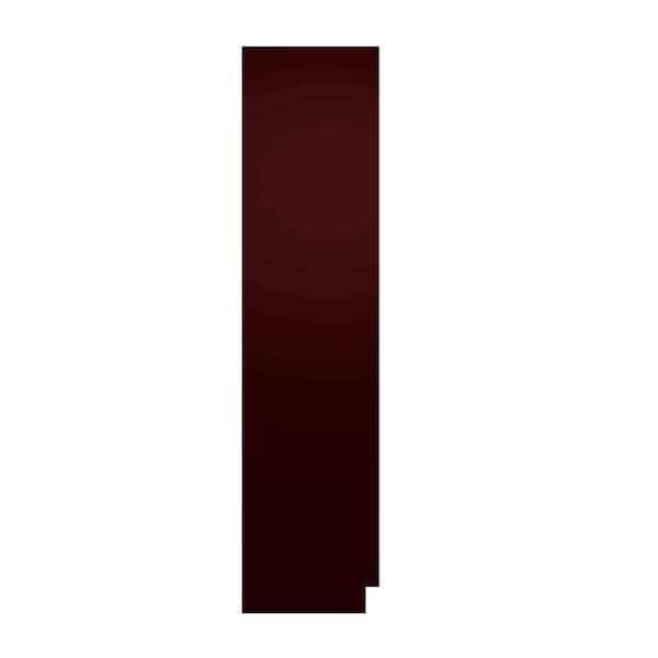 Charlotte Raised 0.25 in. W x 96 in. H x 23.25 in. D in Bordeaux End Panel in Assembled Pantry