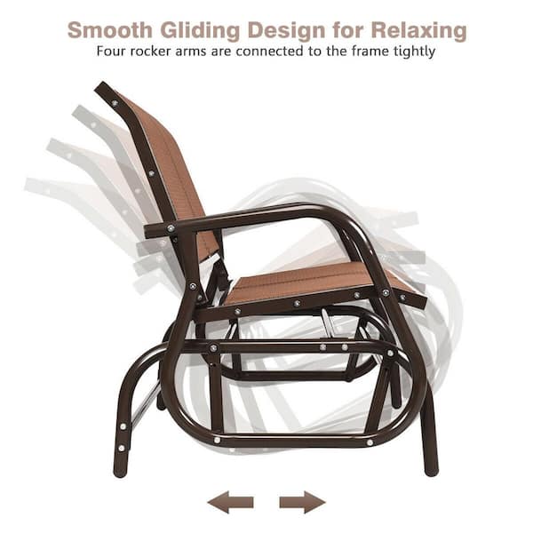 Fun Furnishings Posh Glider Adult Chair Red 