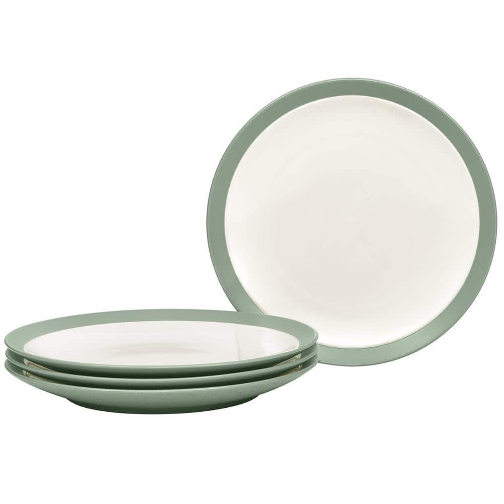 Noritake Colorwave Green 8.5 in. (Green) Stoneware Curve Salad Plates, (Set of 4)