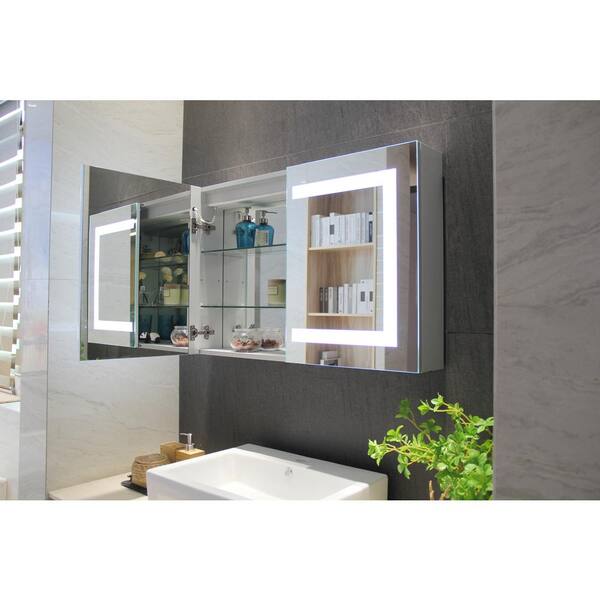 Kinwell 36 In W X 24 H Recessed Or Surface Frameless Bathroom Medicine Cabinet With Beveled Mirror Memi014 The Home Depot - Frameless Bathroom Mirror Medicine Cabinet Kinwell 36 In W X 24 H Recessed Or Surface Frameless Bathroom Medicine Cabinet With Beveled Mirror Memi014 The Home Depot - Frameless Bathroom Mirror Medicine Cabinet