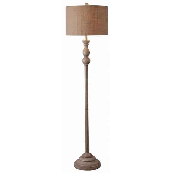 Unbranded Bennett 59 in. Toasted Almond Floor Lamp
