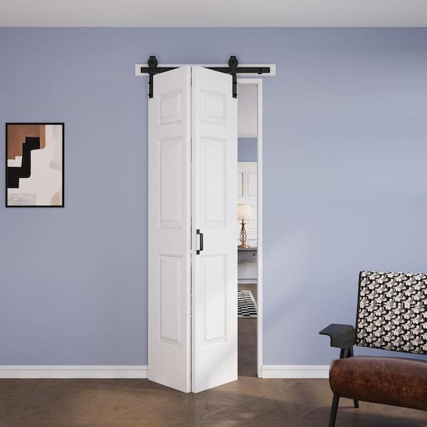 MillwkPro 32 in. x 84 in. Assembled Bi-Fold 4 Panel White Primed