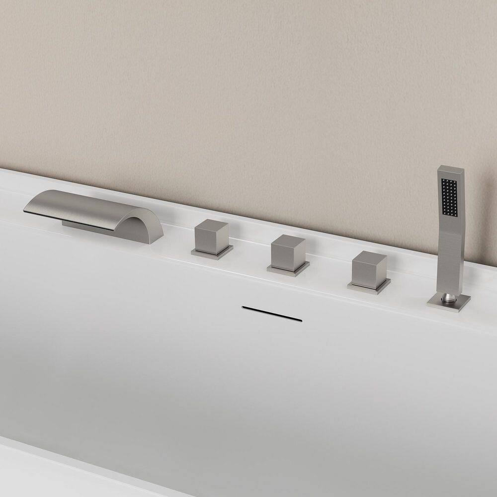 3 Handle 2-Spray Tub and Shower Faucet 1.8 GPM in Brushed Nickel Valve Included price history on PriceWatchPro