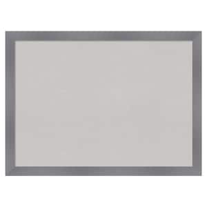 Edwin Grey Wood Framed Grey Corkboard 30 in. x 22 in. Bulletin Board Memo Board