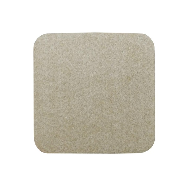 Everbilt 2-1/2 in. Beige Square Self-Adhesive Plastic Heavy Duty Furniture  Slider Glides for Carpeted Floors (4-Pack) 4701244EB - The Home Depot