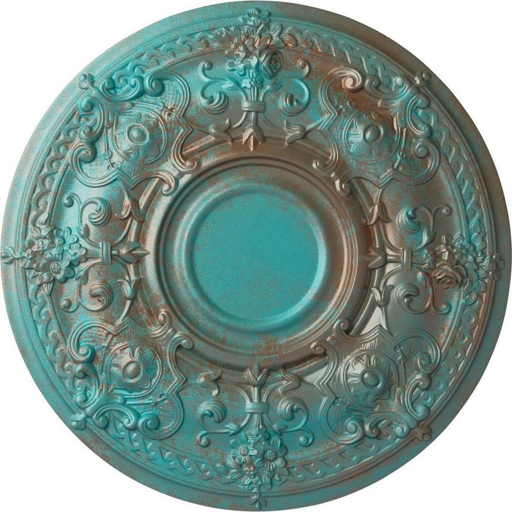 https://images.thdstatic.com/productImages/cac6ef56-cd8b-4f79-a077-ca456ccf4989/svn/copper-green-patina-ekena-millwork-ceiling-medallions-cm28oscgs-64_1000.jpg