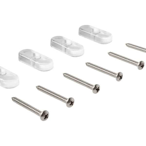 Bumper Kit for Shower Doors (4-Bumpers And Screws)