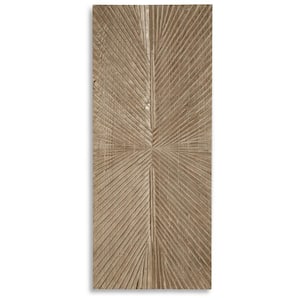 Lenora 48 in. x 20 in. Distressed Brown by Ashley Wood Wall Art