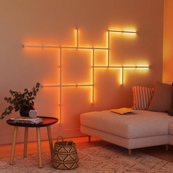 Nanoleaf Lines 90 Deg. Smarter Kit Modular Color-Changing Backlit