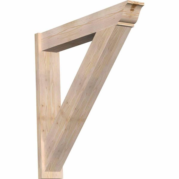 Ekena Millwork 8 in. x 44 in. x 44 in. Douglas Fir Traditional Smooth Outlooker