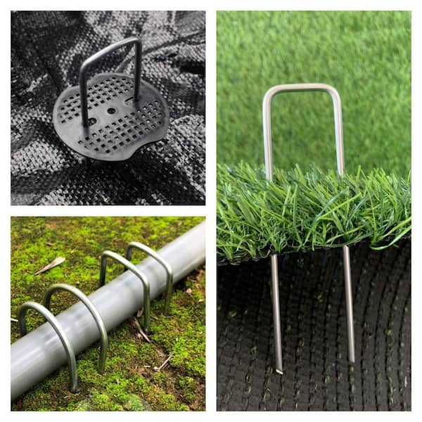 Ground Stakes, Garden Staples Rebar Stakes Galvanized Steel L