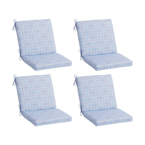 20 x 19 Outdoor Mid Back Dining Chair Cushion Sera Medallion