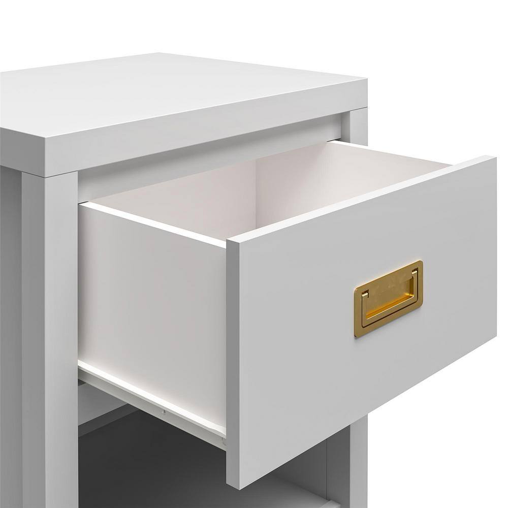 Monarch Hill Haven Dove Gray 1 Drawer Kids' Nightstand