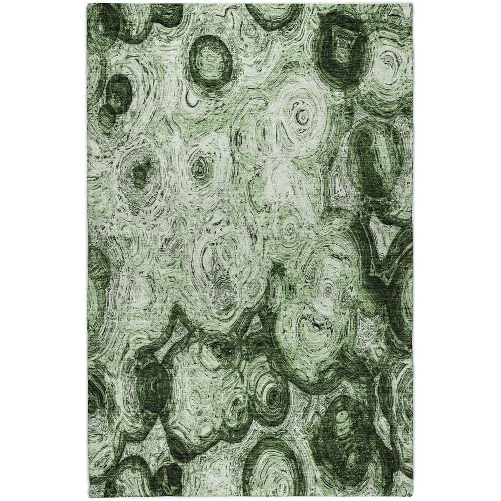 Dream Shag Premium Machine Washable Abstract ADS579 Green 10 ft. x 14 ft. Area Rug price history on PriceWatchPro