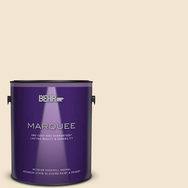 BEHR MARQUEE 1 gal. Home Decorators Collection #HDC-NT-11A Warm Marshmallow Eggshell Enamel Interior Paint & Primer
