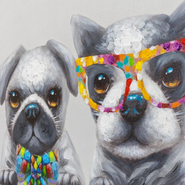 Yosemite Home Decor Puppy Pack Unframed Handpainted Animals Wall