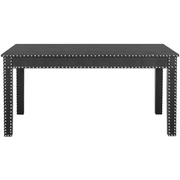 SAFAVIEH Crispis 39 in. Black Wood Coffee Table
