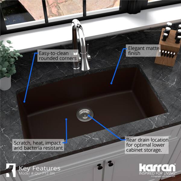 Karran Undermount Quartz Composite 32, Karman Cabinets Reviews