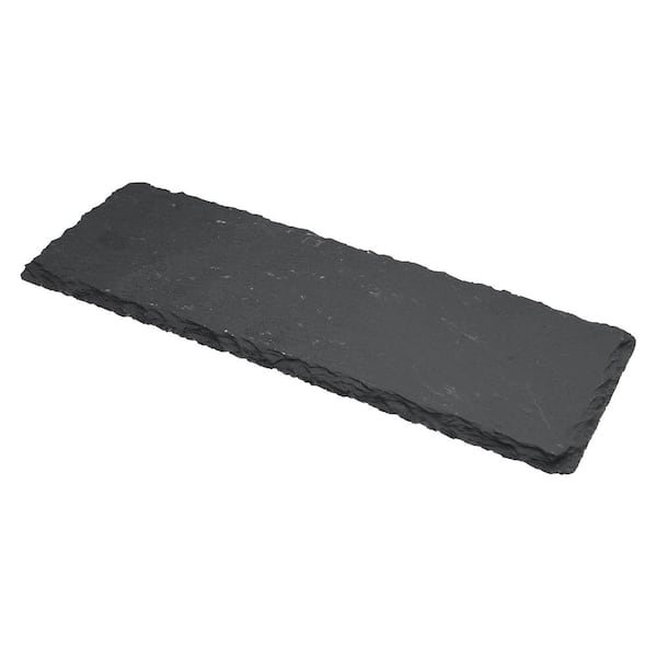 Winco Ardisia Tavo 11.5 in. L x 4 in. Slate Rectangular Platter 6-Piece