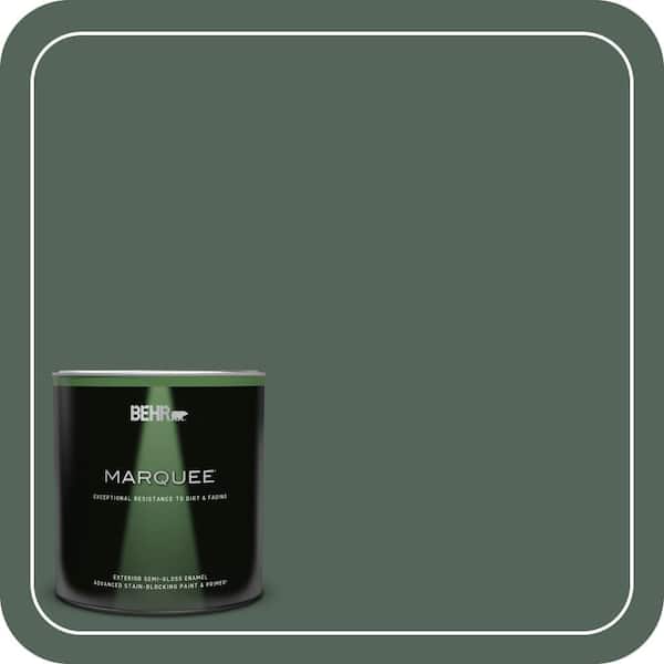 BEHR MARQUEE 1 qt. #460F-6 Medieval Forest Semi-Gloss Enamel Exterior Paint & Primer