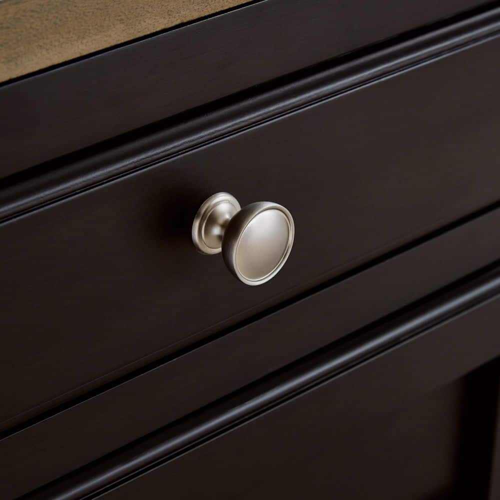 Brown Transitional Wood End Table with Storage Drawer