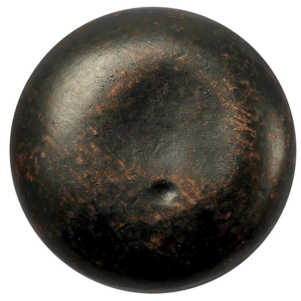Round Copper and Bronze Oil Rubbed Knob with Mounting Hardware