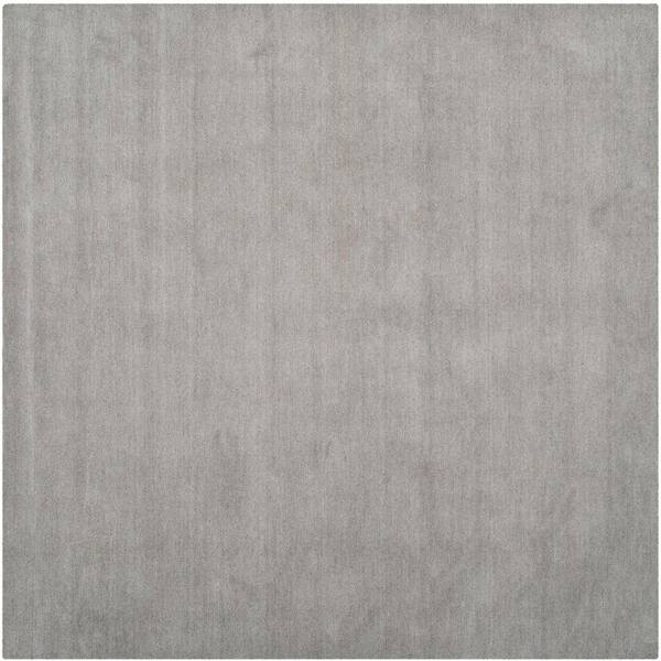 SAFAVIEH Himalaya Grey 4 ft. x 4 ft. Square Solid Area Rug