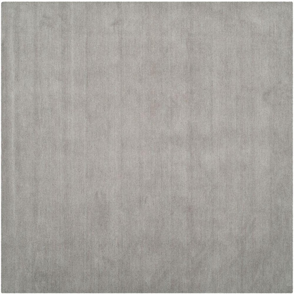 SAFAVIEH Himalaya Grey 6 ft. x 6 ft. Square Solid Area Rug