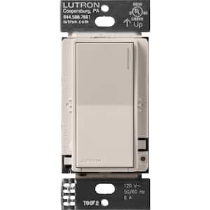Sunnata Switch, for 6A Lighting or 3A 1/10 HP Motor, Single Pole/Multi Location, Taupe (ST-6ANS-TP)