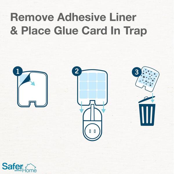 Safer Brand Safer Home Indoor Flying Insect Trap Refill (3 Sticky Refill  Glue Cards) SH503 - The Home Depot