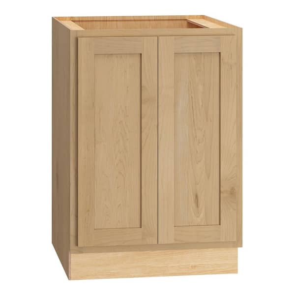 QuickShip Cottage 24 in. W x 24 in. D x 34.5 in. H Assembled Plywood Base Kitchen Cabinet in Canopy Partial Overlay