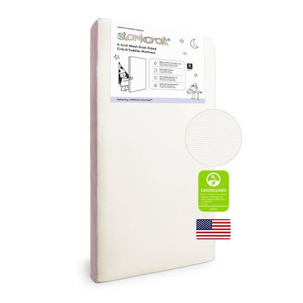 6-Inch Premium Mesh Grow-with-Me Dual-Sided Baby Crib and Toddler Bed Mattress