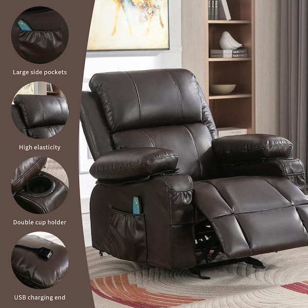 Ergonomic manual recliner with massage new arrivals